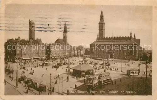 AK / Ansichtskarte Kobenhavn Raadhuspladsen Kobenhavn