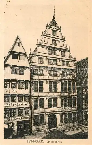 AK / Ansichtskarte Hannover Leibnizhaus Hannover