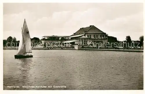 AK / Ansichtskarte Hannover Maschsee Nordufer Gaststaette Hannover