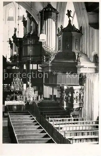 AK / Ansichtskarte Norden_Ostfriesland Sankt Ludgeri Kirche Altarraum Norden_Ostfriesland