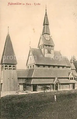 AK / Ansichtskarte Hahnenklee Bockswiese_Harz Kirche Hahnenklee Bockswiese