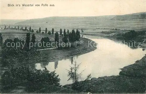 AK / Ansichtskarte Polle_Oberweser Blick ins Wesertal Polle_Oberweser