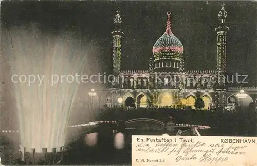 AK / Ansichtskarte Kobenhavn Festaften Tivoli Kobenhavn