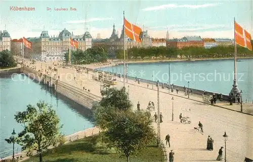 AK / Ansichtskarte Kobenhavn Louises Bro Kobenhavn