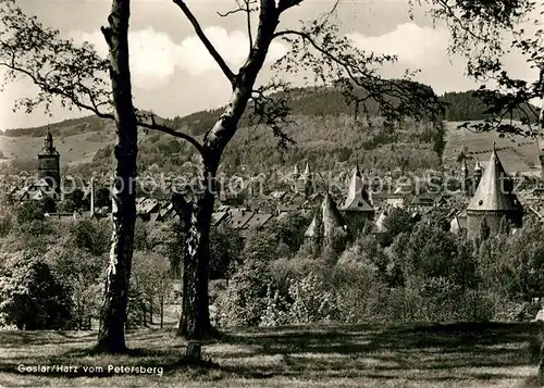 AK / Ansichtskarte Goslar Blick vom Petersberg Goslar