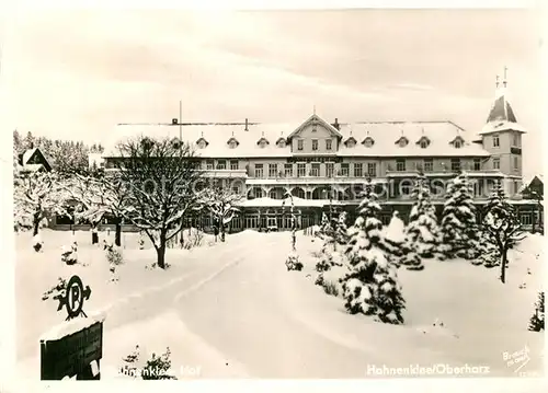 AK / Ansichtskarte Hahnenklee Bockswiese_Harz Winterlandschaft Hahnenklee Bockswiese