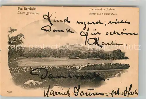 AK / Ansichtskarte Bornholm Ruinen von Hammrshuus Bornholm