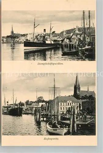 AK / Ansichtskarte Kobenhavn Dampfschiffspavillon Hafen Kobenhavn