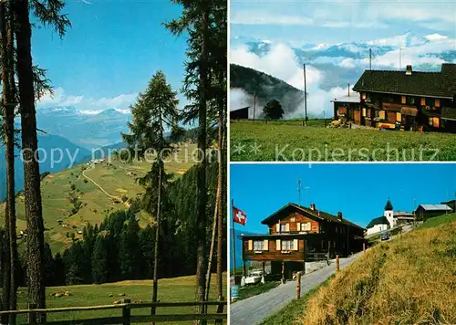 AK / Ansichtskarte Trans_Hinterrhein Gasthaus Pension Edelweiss im Domleschg Landschaftspanorama Alpen Trans Hinterrhein