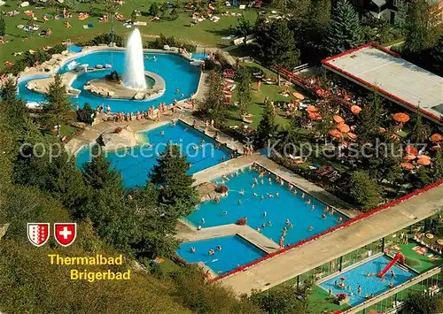 AK / Ansichtskarte Brigerbad Freiluft Thermal Schwimmbaeder Brigerbad