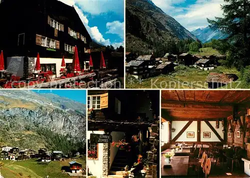 AK / Ansichtskarte Zermatt_VS Haus der Aroleiter Restaurant Zum See Alpen Zermatt_VS