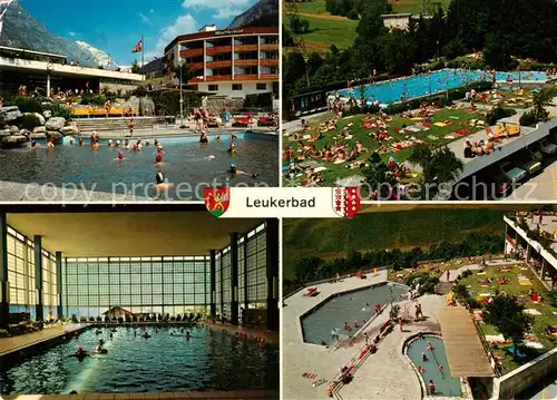AK / Ansichtskarte Leukerbad Gehbad Schwimmbad Hallenbad Geh  und Fussbad Leukerbad