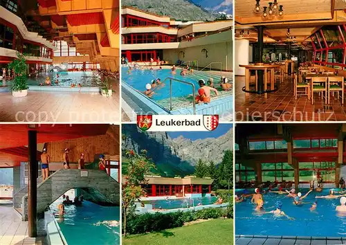 AK / Ansichtskarte Leukerbad Thermal Badecenter Gaststaette Gemmipass Leukerbad