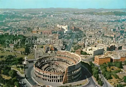 AK / Ansichtskarte Rom_Roma Il Colosseo Kolloseum Fliegeraufnahme Rom_Roma