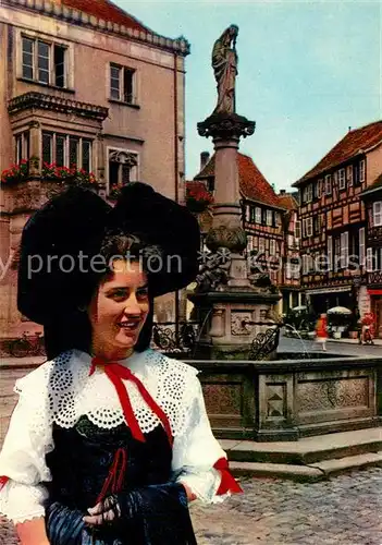 AK / Ansichtskarte Obernai_Bas_Rhin Fontaine Sainte Odile Costumes Brunnen Trachten Obernai_Bas_Rhin