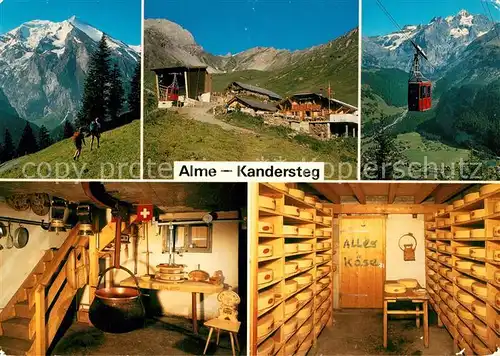 AK / Ansichtskarte Kandersteg_BE Almealp Berner Oberland Bergbahn Berner Alpen Kandersteg_BE