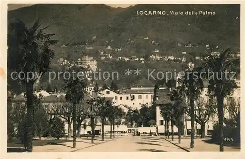 AK / Ansichtskarte Locarno_Lago_Maggiore Viale delle Palme Locarno_Lago_Maggiore