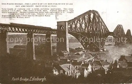 AK / Ansichtskarte Edinburgh Forth Bridge Edinburgh