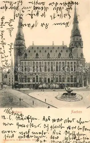 AK / Ansichtskarte Aachen Rathaus Aachen