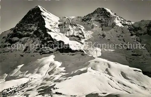 AK / Ansichtskarte Kleine_Scheidegg_Interlaken Eiger Moench Winter Kleine_Scheidegg