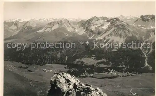 AK / Ansichtskarte Arosa_GR Weisshorn Furkagruppe Arosa_GR
