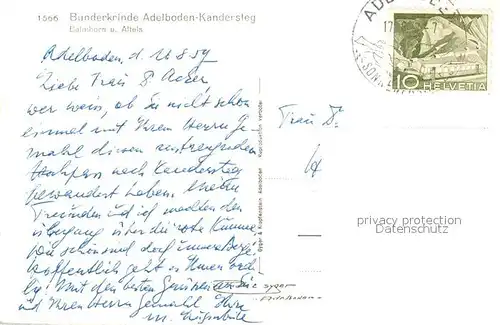 AK / Ansichtskarte Kandersteg_BE Bunderkrinde  Kandersteg_BE