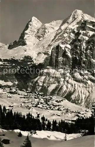 AK / Ansichtskarte Muerren_BE EIger Moench Muerren_BE