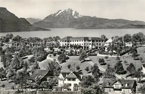 AK / Ansichtskarte Weggis_Vierwaldstaettersee Ferienheim Pilatus Weggis_Vierwaldstaettersee