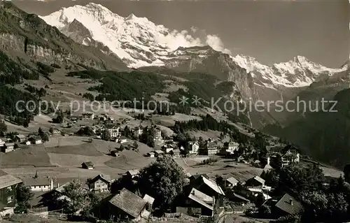 AK / Ansichtskarte Wengen_BE Jungfrau Breithorn Wengen_BE
