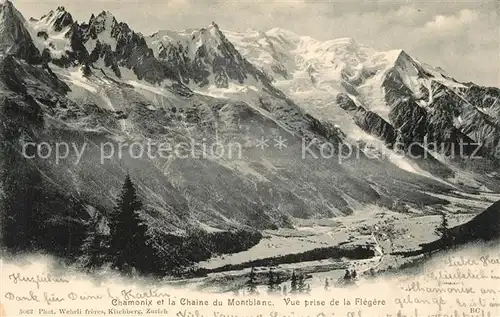 AK / Ansichtskarte Chamonix Chaine du Montblanc Chamonix