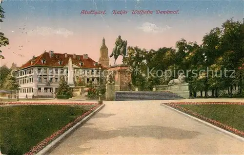 AK / Ansichtskarte Stuttgart Kaiser Wilhelm Denkmal Stuttgart