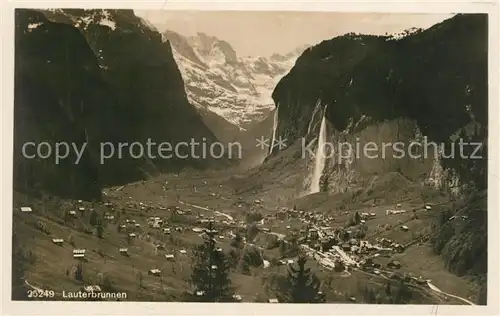 AK / Ansichtskarte Lauterbrunnen_BE Panorama Lauterbrunnen BE