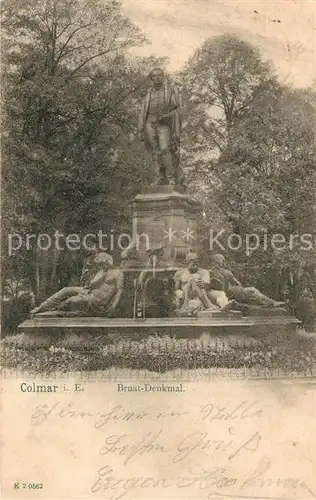 Colmar_Haut_Rhin_Elsass Brunt Denkmal Colmar_Haut_Rhin_Elsass