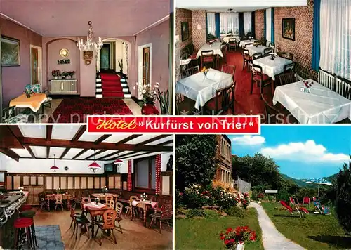 AK / Ansichtskarte Kyllburg_Rheinland Pfalz Hotel Kurfuerst von Trier Gaststube Bar Liegewiese Kyllburg_Rheinland Pfalz