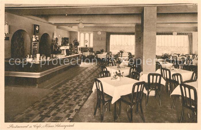Ak Ansichtskarte Leverkusen Restaurant Und Cafe Haus Rheinpark