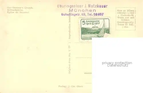 AK / Ansichtskarte Daenemark Erloeserkirche Daenemark