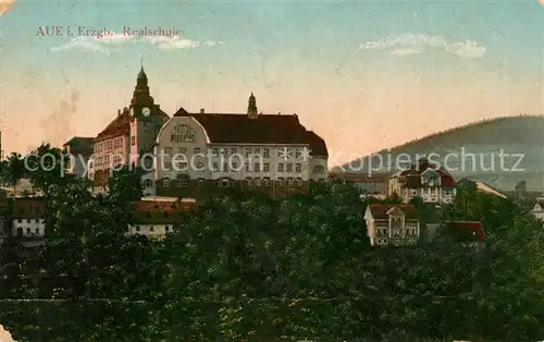 AK / Ansichtskarte Aue_Erzgebirge Realschule Aue_Erzgebirge