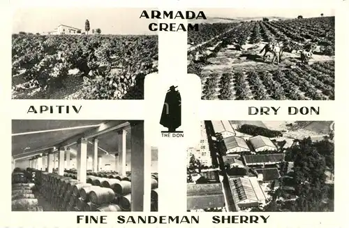 AK / Ansichtskarte Jerez_de_la_Frontera Armda Crea Apitiv Dry Don Fine Sandeman Sherry Jerez_de_la_Frontera