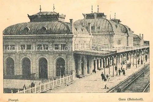AK / Ansichtskarte Ploesti Gara Bahnhof Ploesti