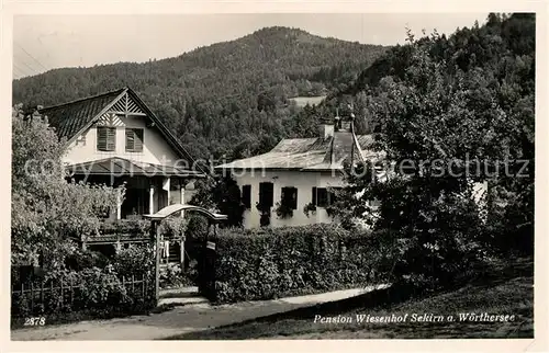 AK / Ansichtskarte Sekirn_Woerther_See Pension Wiesenhof Sekirn_Woerther_See