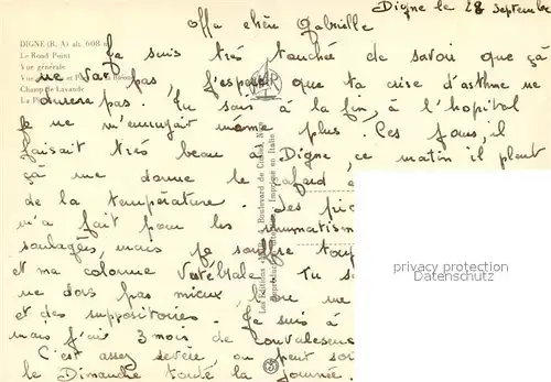 AK / Ansichtskarte Digne les Bains Rond Point vue generale Pont sur la Bleone Champ de Lavande Piscine Digne les Bains