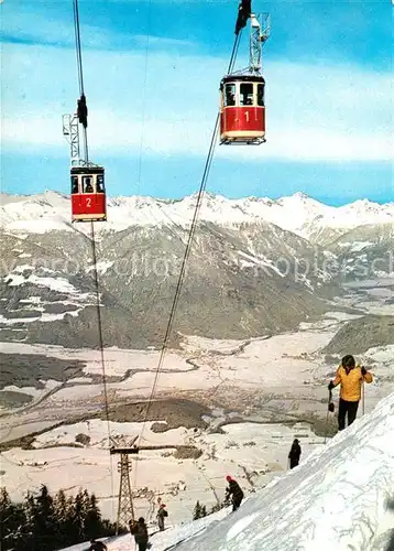 AK / Ansichtskarte Bruneck Kronplatzseilbahn Talblick Alpenpanorama Bruneck
