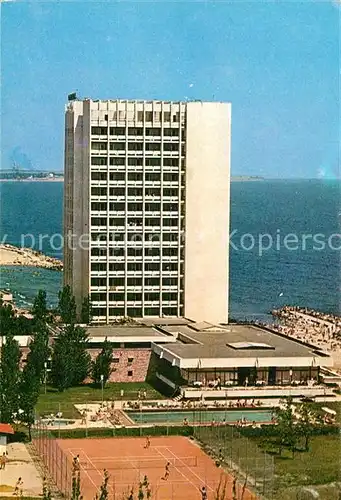 AK / Ansichtskarte Jupiter_Rumaenien Hotel Capitol Tennisplatz Swimming Pool Meerblick Jupiter Rumaenien