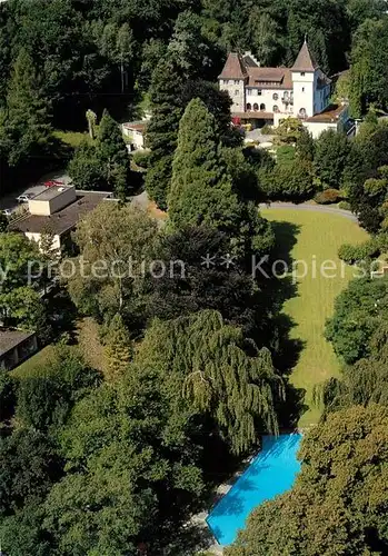 AK / Ansichtskarte Bad_Ragaz Hotel Schloss Park Fliegeraufnahme Bad_Ragaz