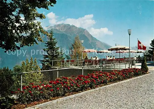 AK / Ansichtskarte Oberschan Hotel Kurhaus Alvier Terrasse Alpenblick Oberschan