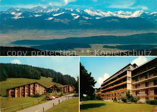 AK / Ansichtskarte Wald_ZH Zuercher Hoehenklinik Talblick Alpenpanorama Wald_ZH