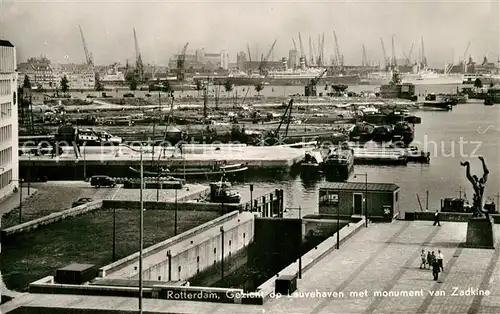 AK / Ansichtskarte Rotterdam Leuvehaven Denkmal Zadkine Rotterdam