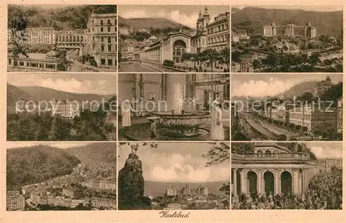 AK / Ansichtskarte Karlsbad_Eger Kuranlagen Heilquellen Karlsbad_Eger