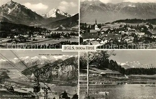 AK / Ansichtskarte Igls_Tirol Lansersee Patscherkofelbahn Nordkette Igls_Tirol