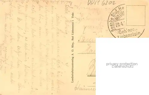 AK / Ansichtskarte Liebenstein_Bad Ruine Burg Liebenstein_Bad